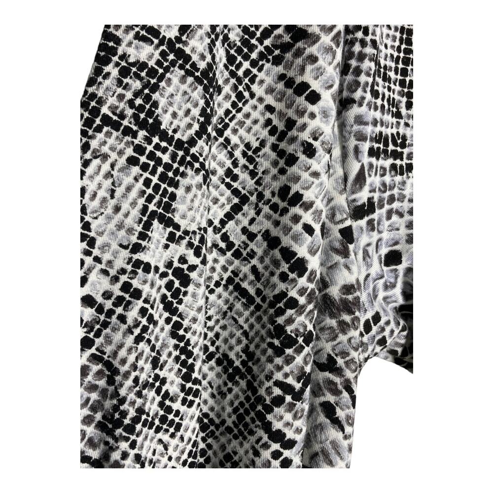 Good American Day Night Python Printed Wrap Dress… - image 5